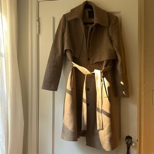 Mango wool blend trench coat